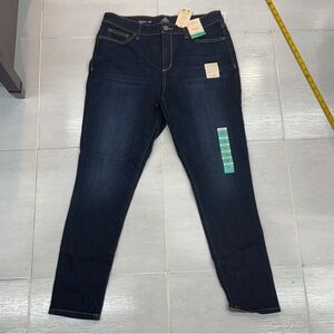 St John’s Bay Skinny Jeans Blue Jeans Stretch Medium Rise tummy control